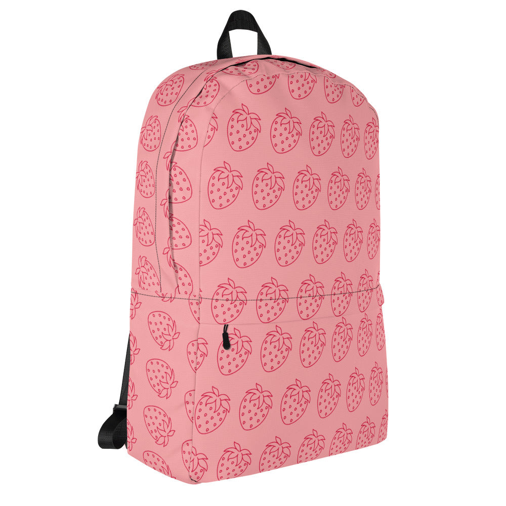 Strawberry Day Pocket Backpack