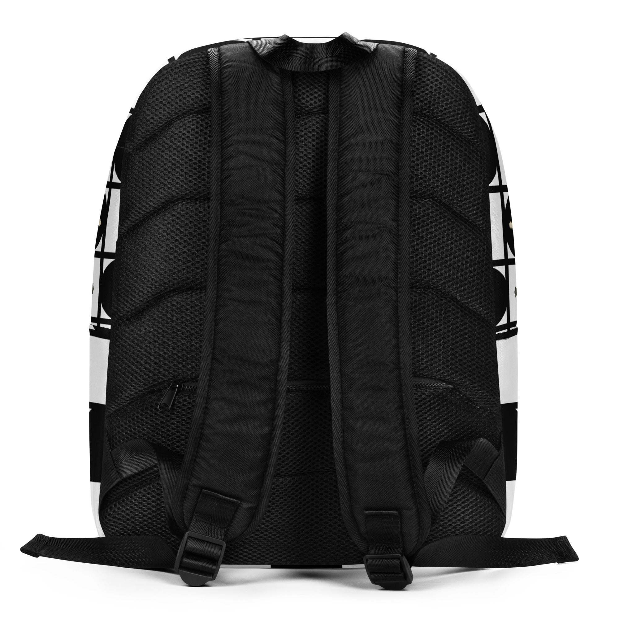 Black Queen White Queen Chess Board Minimalist Backpack