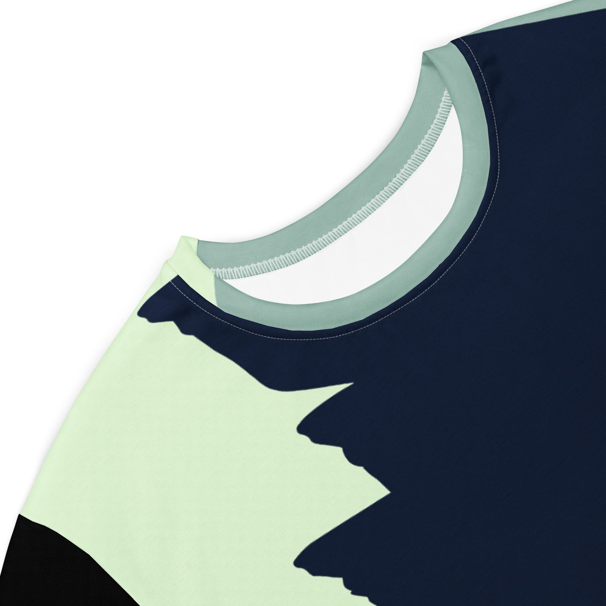 Abstracted Designed Green Black Print T-shirt dress available in Regular and Plus Sizes