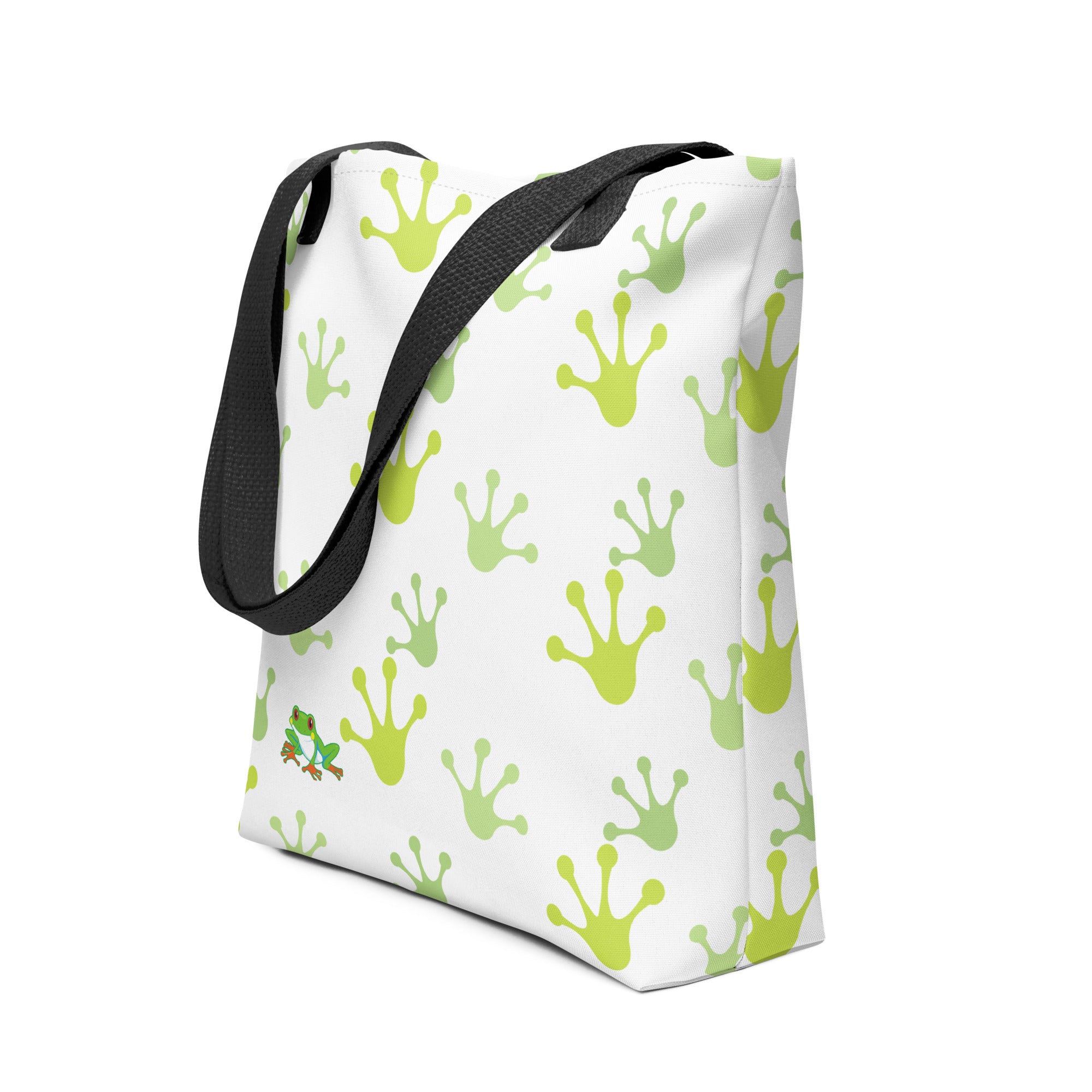 Cheeky Tree Frog Footprint Tote bag Gift for Someone who loves frogs frog lover