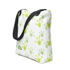Cheeky Tree Frog Footprint Tote bag Gift for Someone who loves frogs frog lover