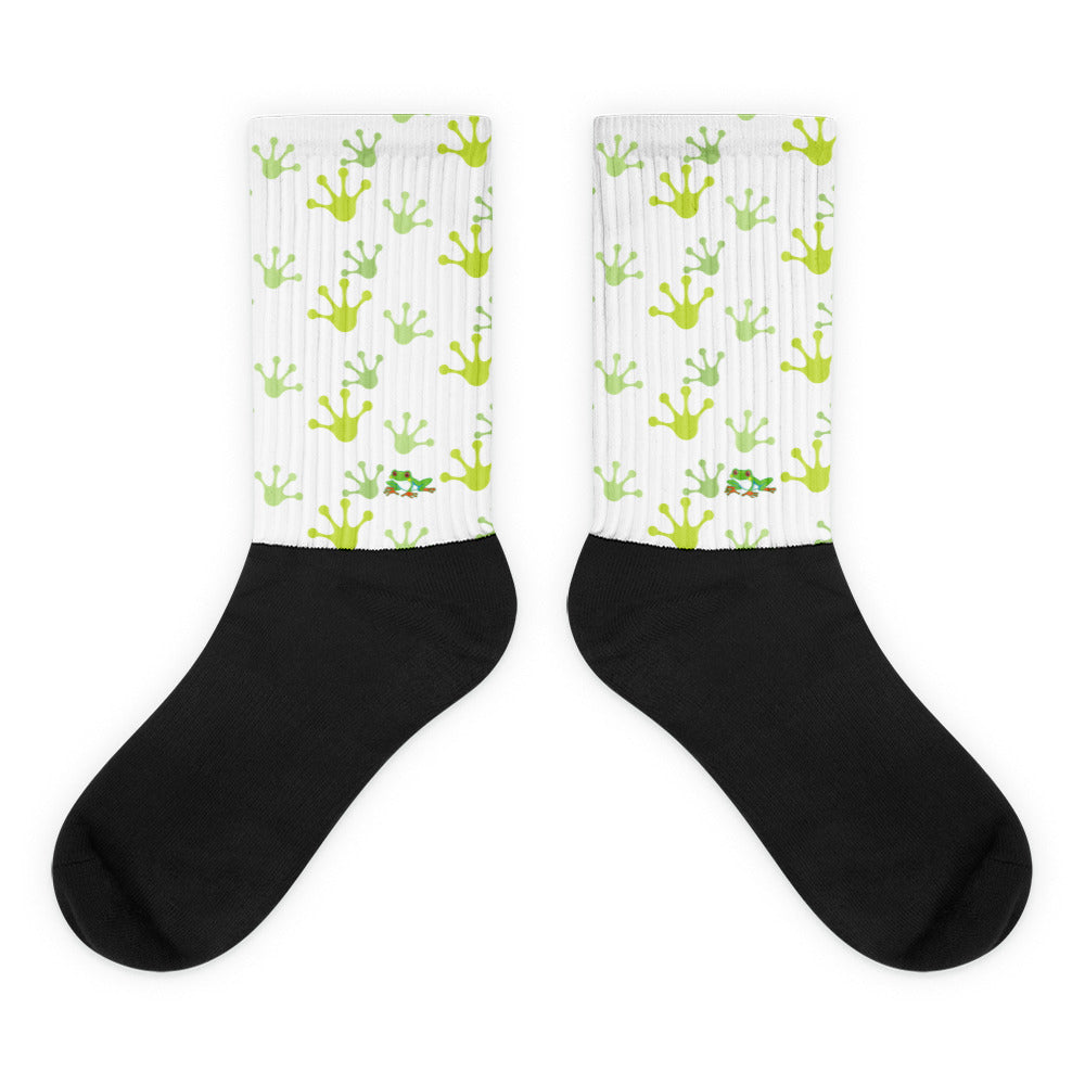 Cheeky Tree Frog Footprint Socks Gift for Someone who loves frogs frog lover