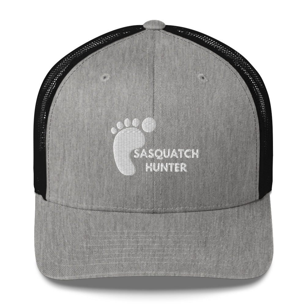 Embroidered Sasquatch Hunter Trucker Cap with mesh back