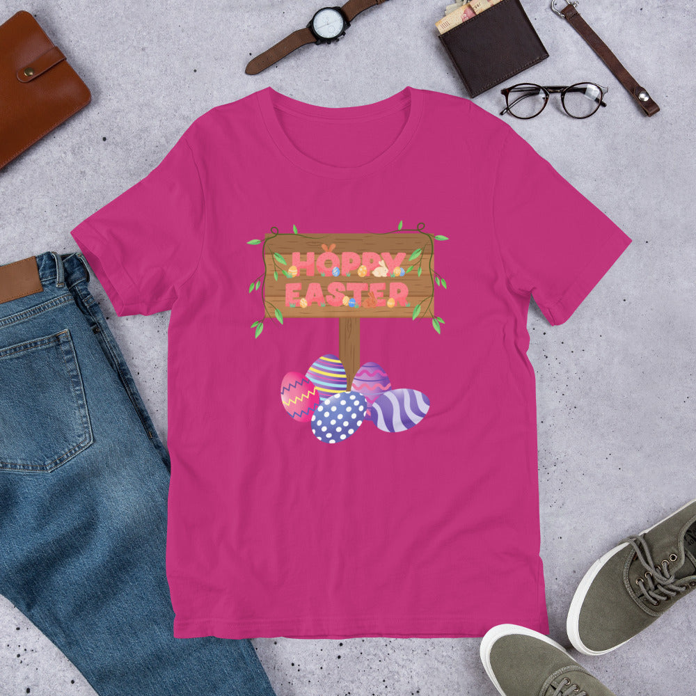 Hoppy Easter Happy Easter Bunny Unisex T-shirt gift for Easter