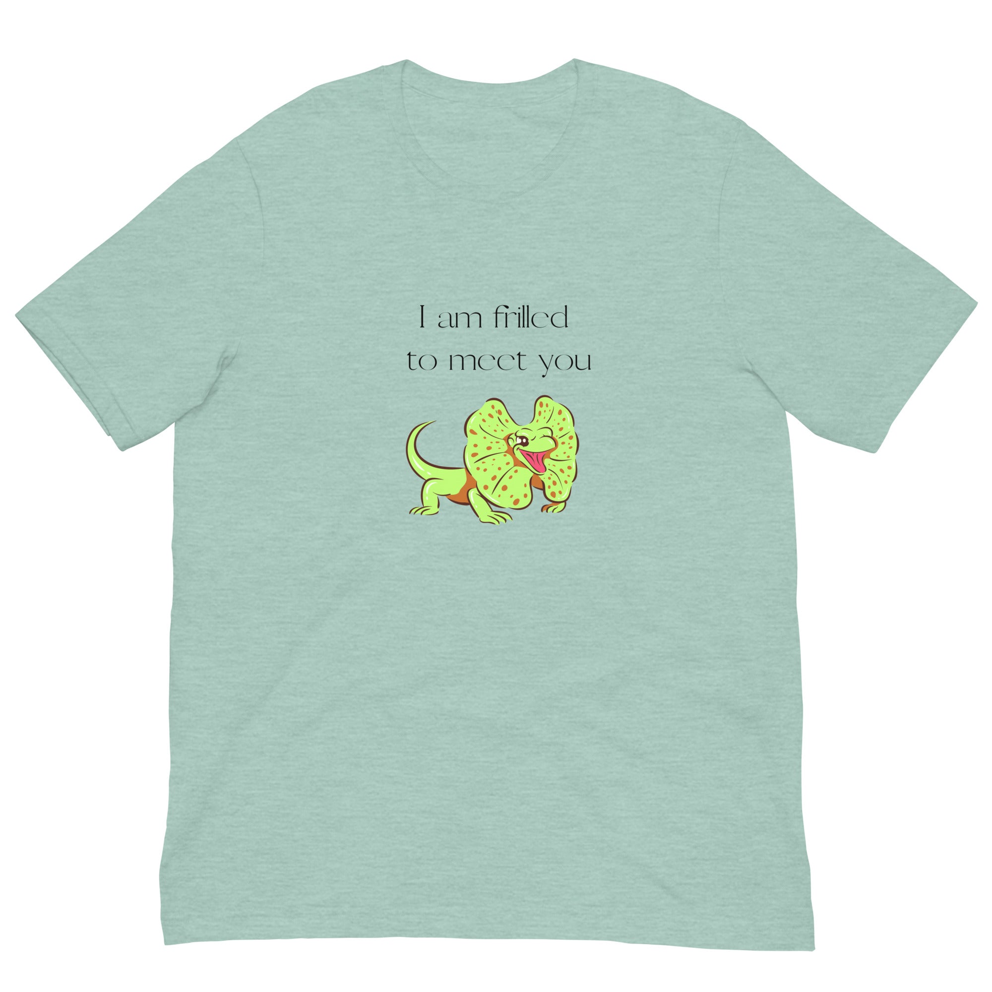 Funny Frilled Lizard Unisex t-shirt gift for someone who loves lizards reptiles