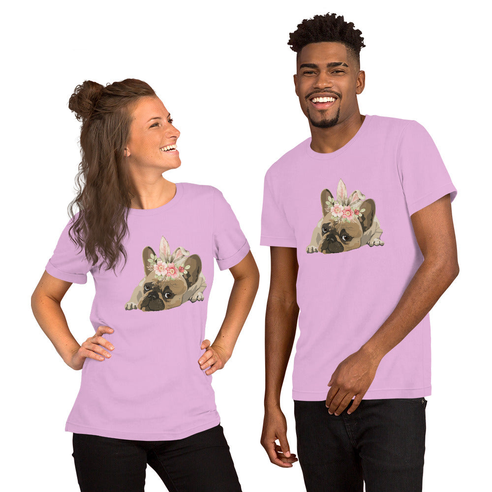 French Bulldog Happy Easter Bunny Unisex t-shirt gift for French Bulldog dog lover
