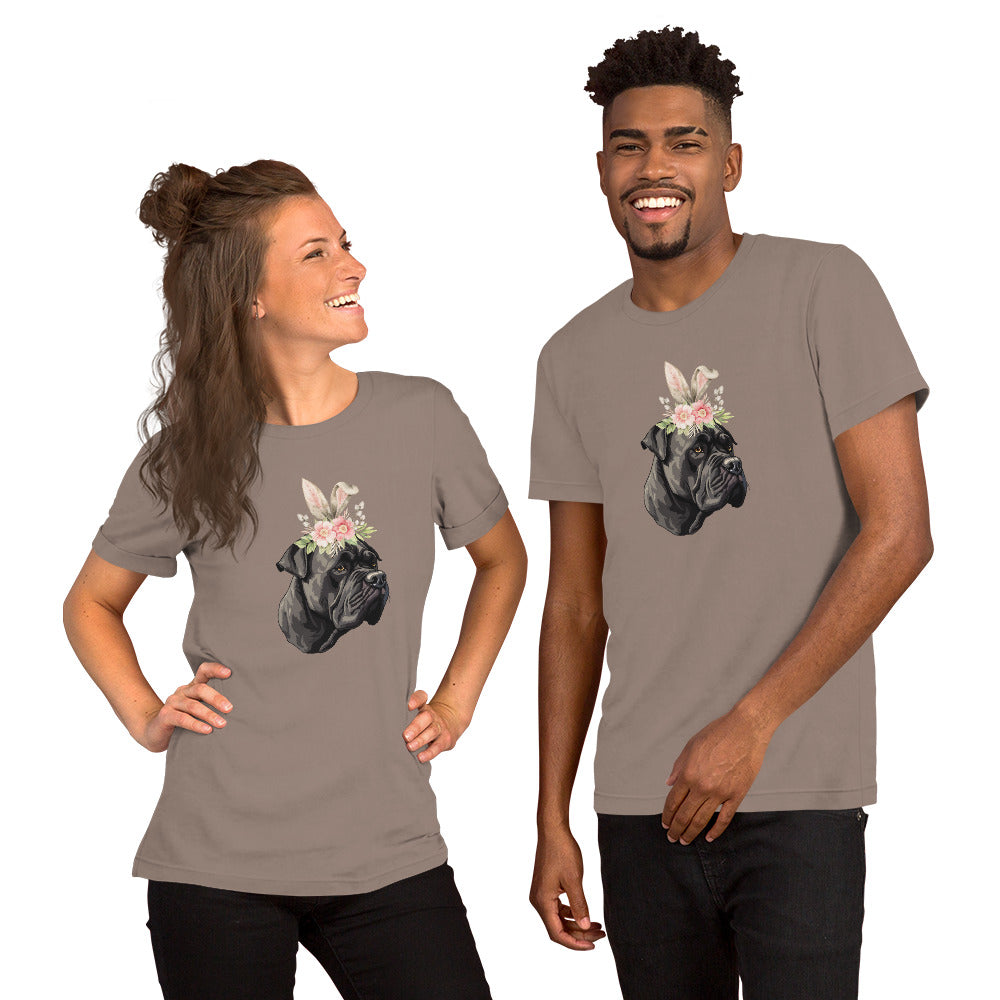 Black Cane Corso Happy Easter Bunny Unisex t-shirt gift for Cane Corso Owner Lover