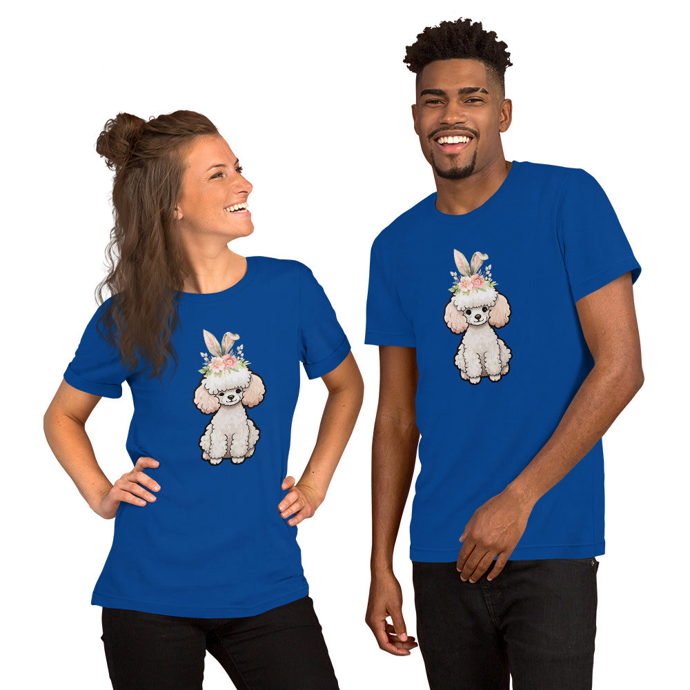 Toy Poodle Happy Easter Bunny Unisex t-shirt gift for Easter Poodle Dog Lover