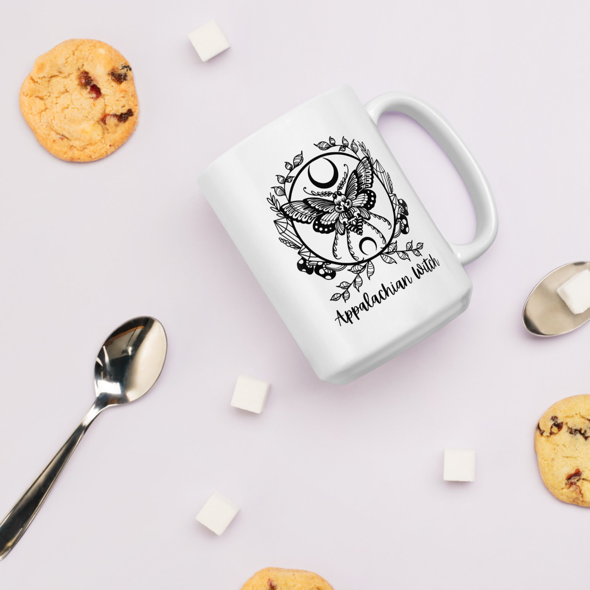 Appalachian Witch White Ceramic glossy mug