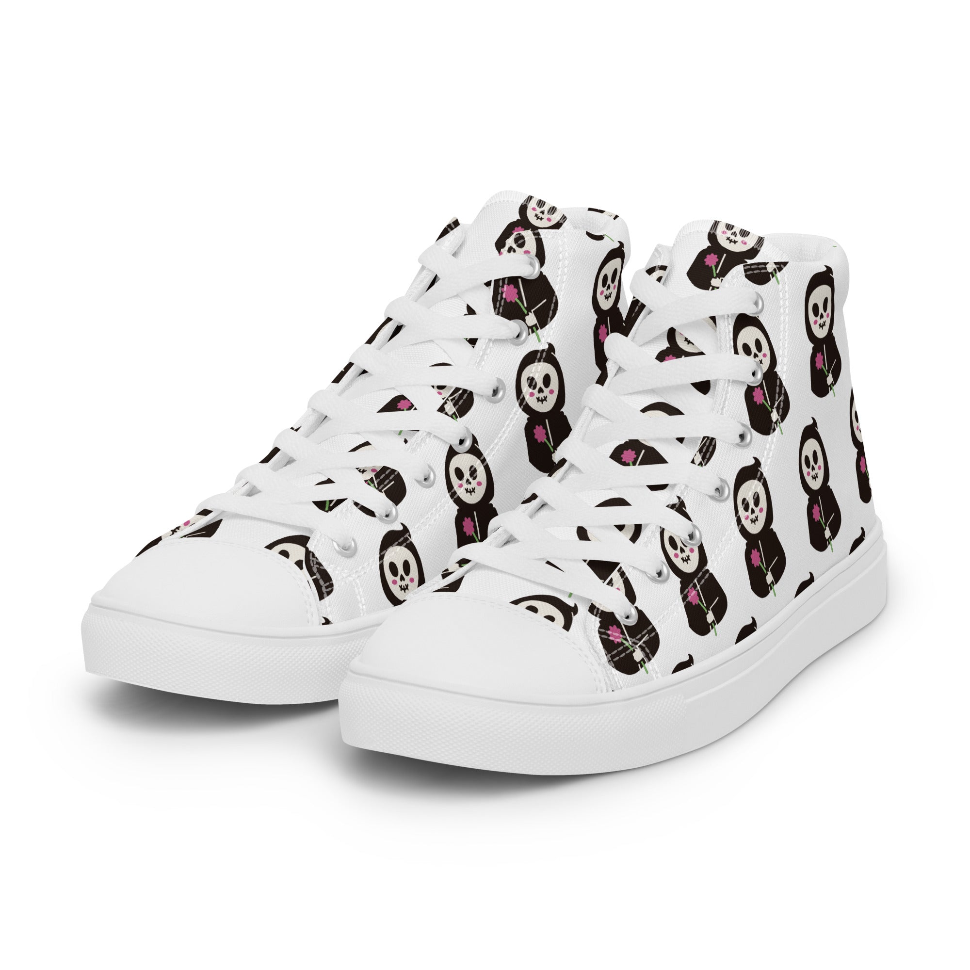 Halloween Ghost Face Women's High-Topped Shoes Sneakers