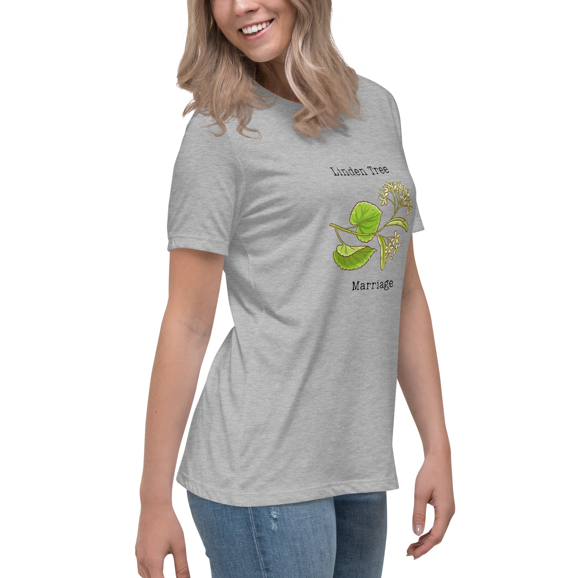 Victorian Flower Language Linden Tree Marriage Women's Relaxed T-Shirt