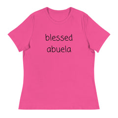 Blessed Abuela Women's Relaxed T-Shirt gift for abeula