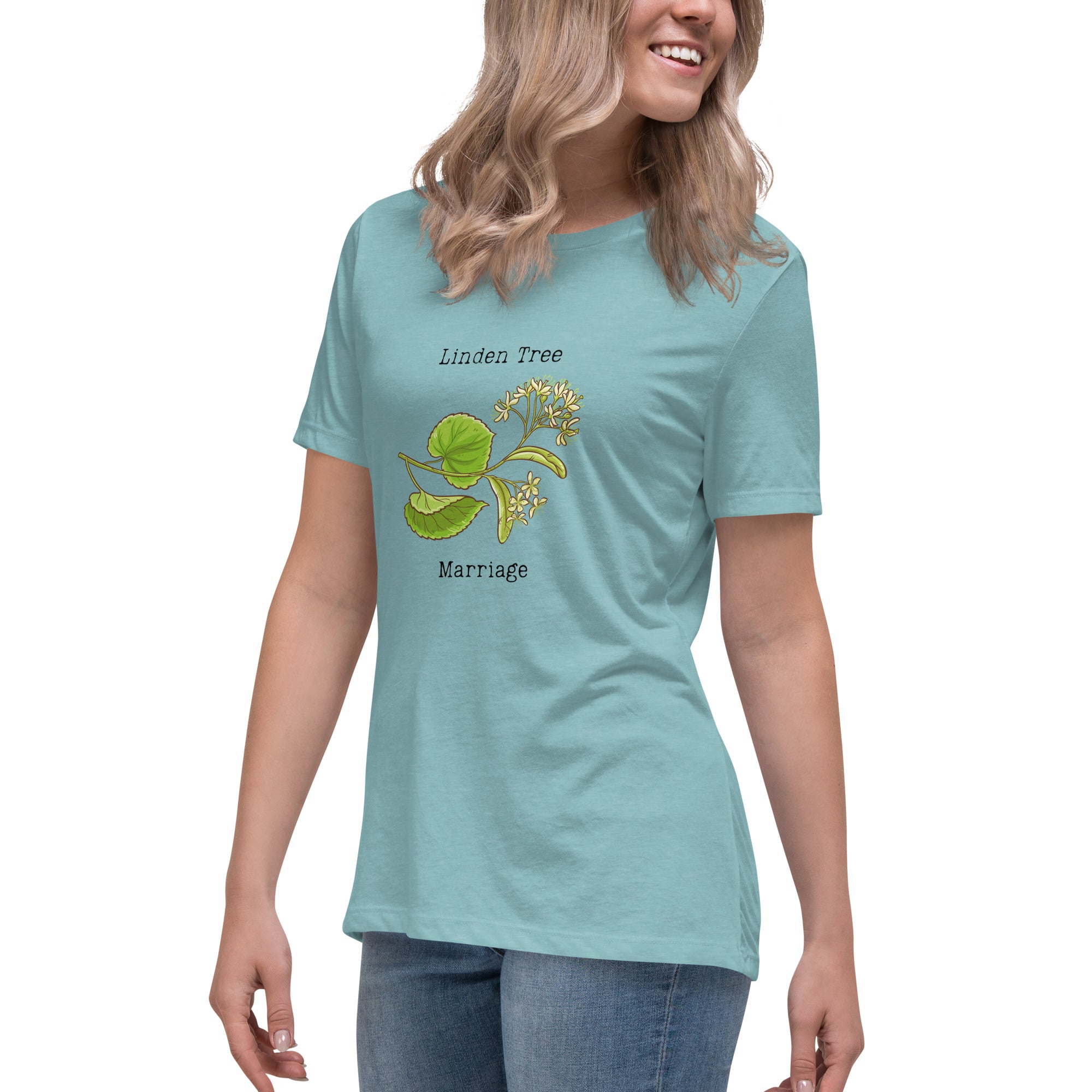 Victorian Flower Language Linden Tree Marriage Women's Relaxed T-Shirt