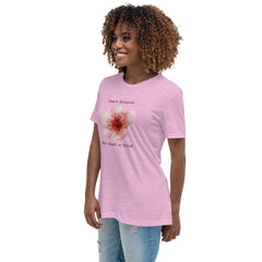 Victorian Flower Language Peach Blossom My Heart is Thine Women's Relaxed T-Shirt My Heart is Yours