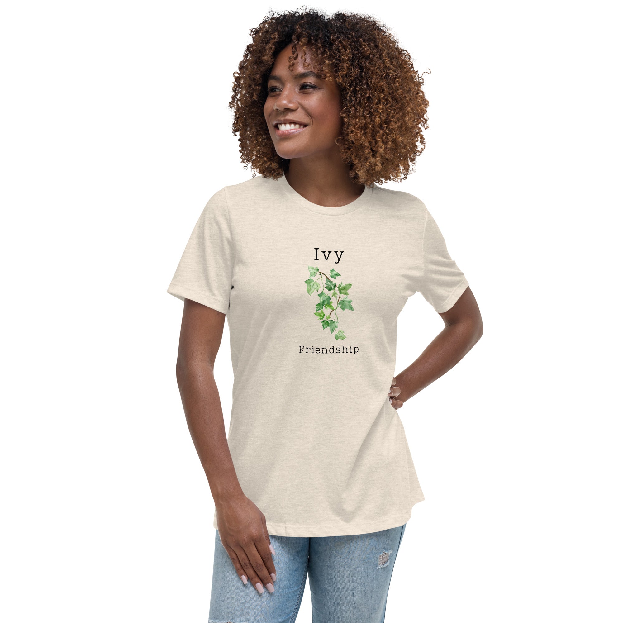 Victorian Flower Language Ivy Friendship Women's Relaxed T-Shirt gift for friend BFF