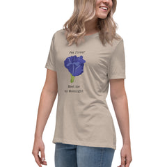 Victorian Flower Language Pea Flower Meet me by Moonlight Women's Relaxed T-Shirt