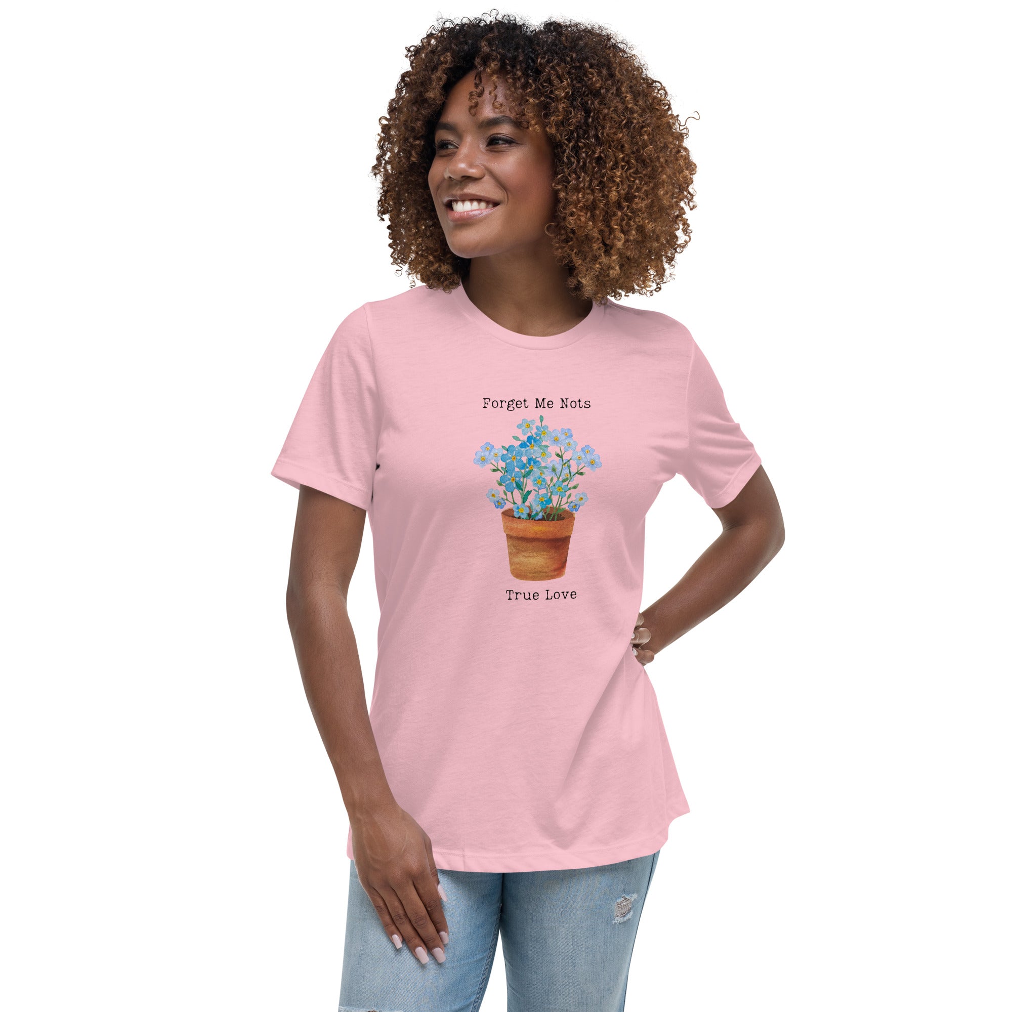 Victorian Flower Language Forget-Me-Not True Love Women's Relaxed T-Shirt