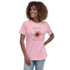 Victorian Flower Language Peach Blossom My Heart is Thine Women's Relaxed T-Shirt My Heart is Yours
