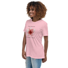 Victorian Flower Language Peach Blossom My Heart is Thine Women's Relaxed T-Shirt My Heart is Yours