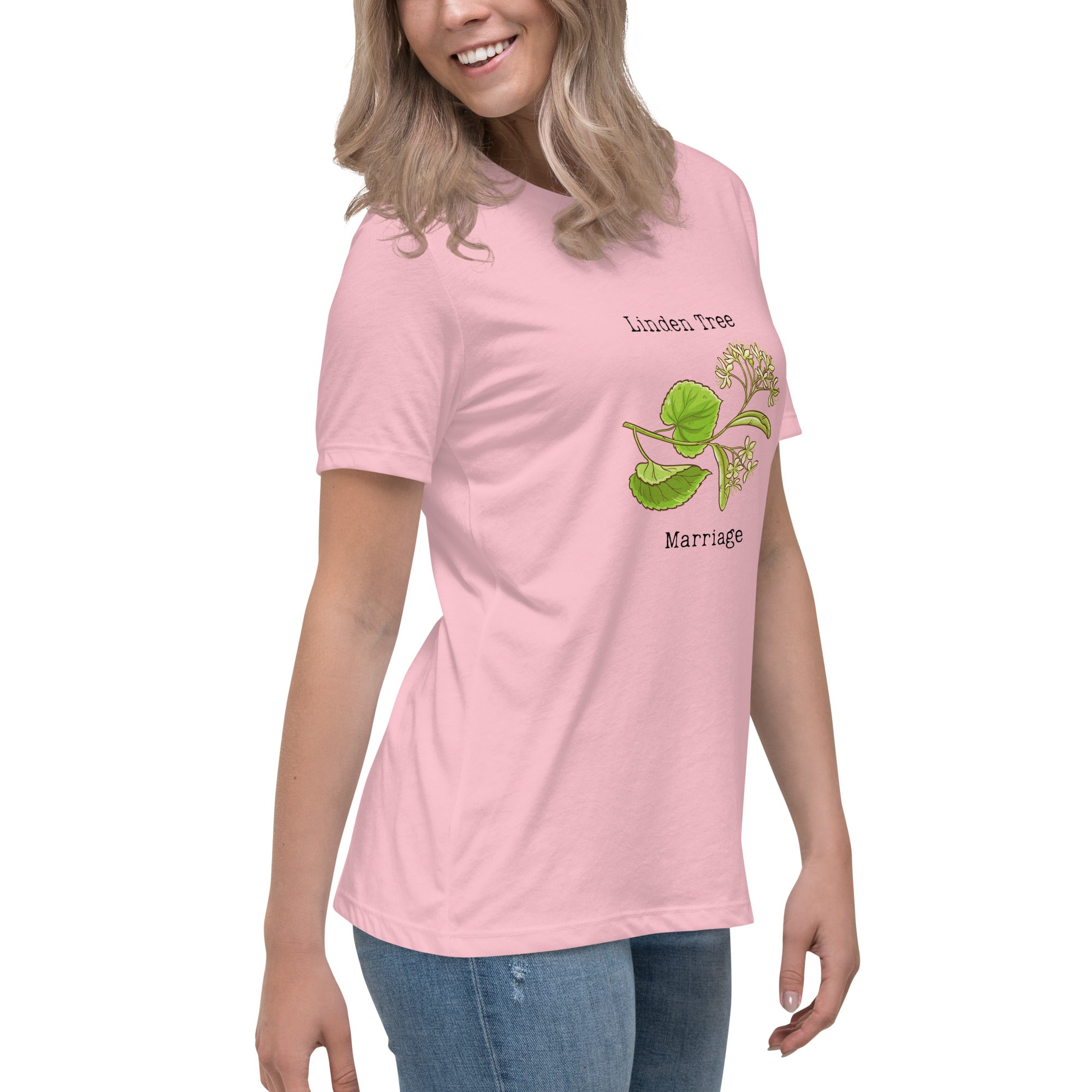 Victorian Flower Language Linden Tree Marriage Women's Relaxed T-Shirt