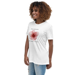 Victorian Flower Language Peach Blossom My Heart is Thine Women's Relaxed T-Shirt My Heart is Yours