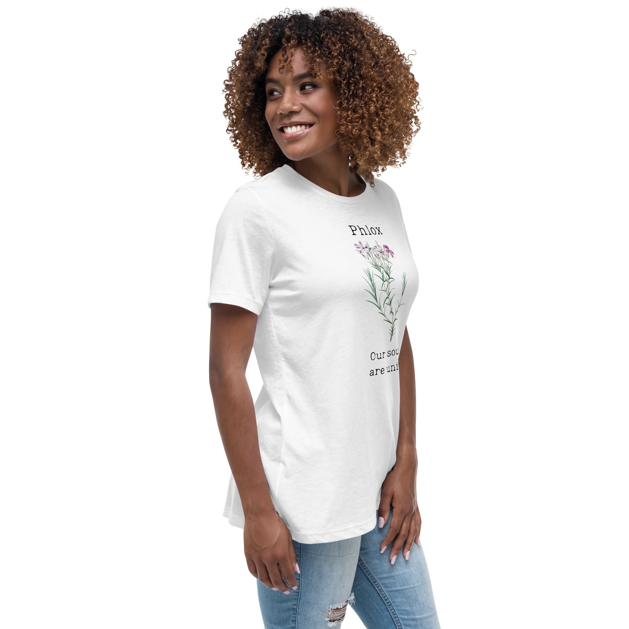 Victorian Flower Language Phlox Our Souls are United Women's Relaxed T-Shirt