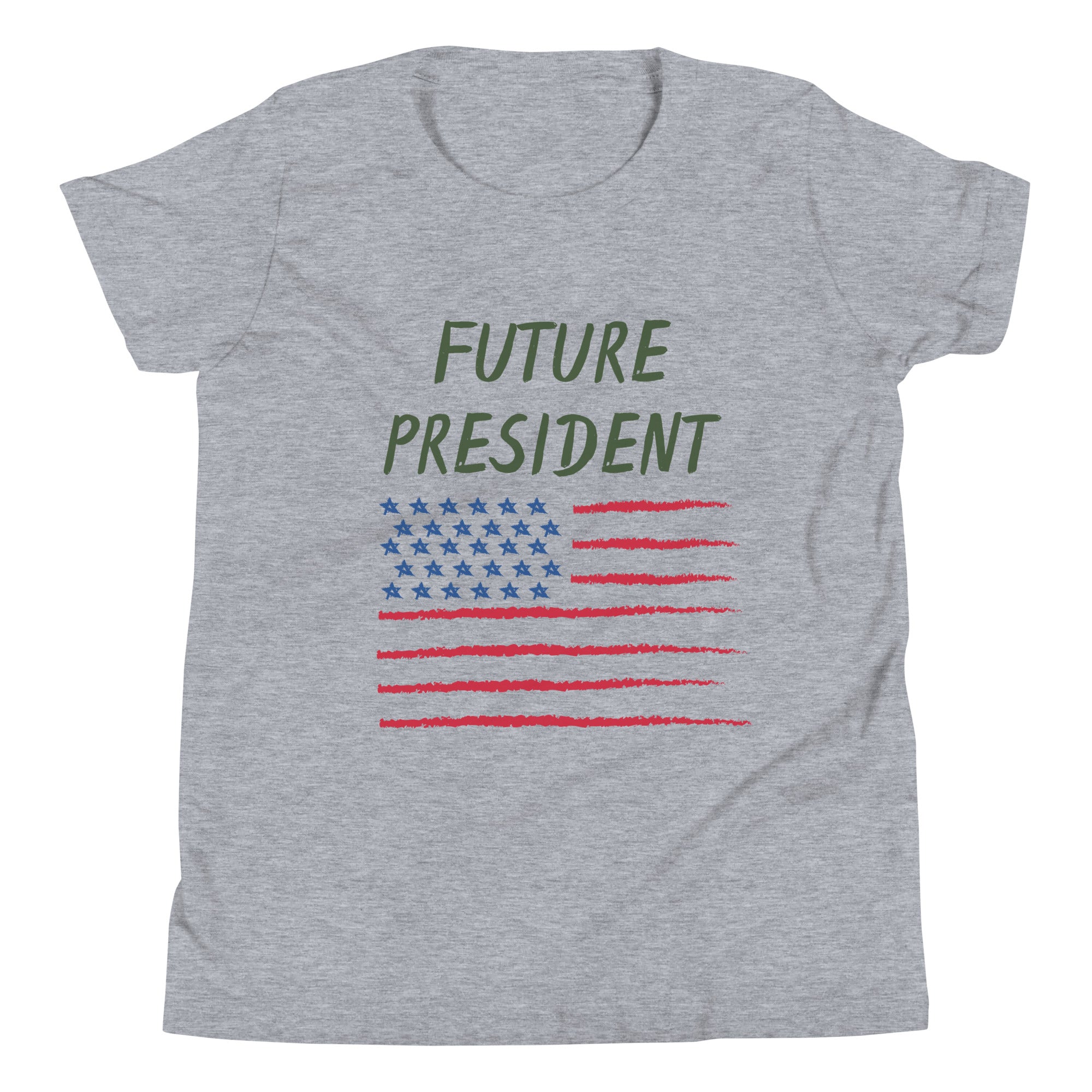Patriotic Clothing Future President USA Flag Youth Short Sleeve T-Shirt