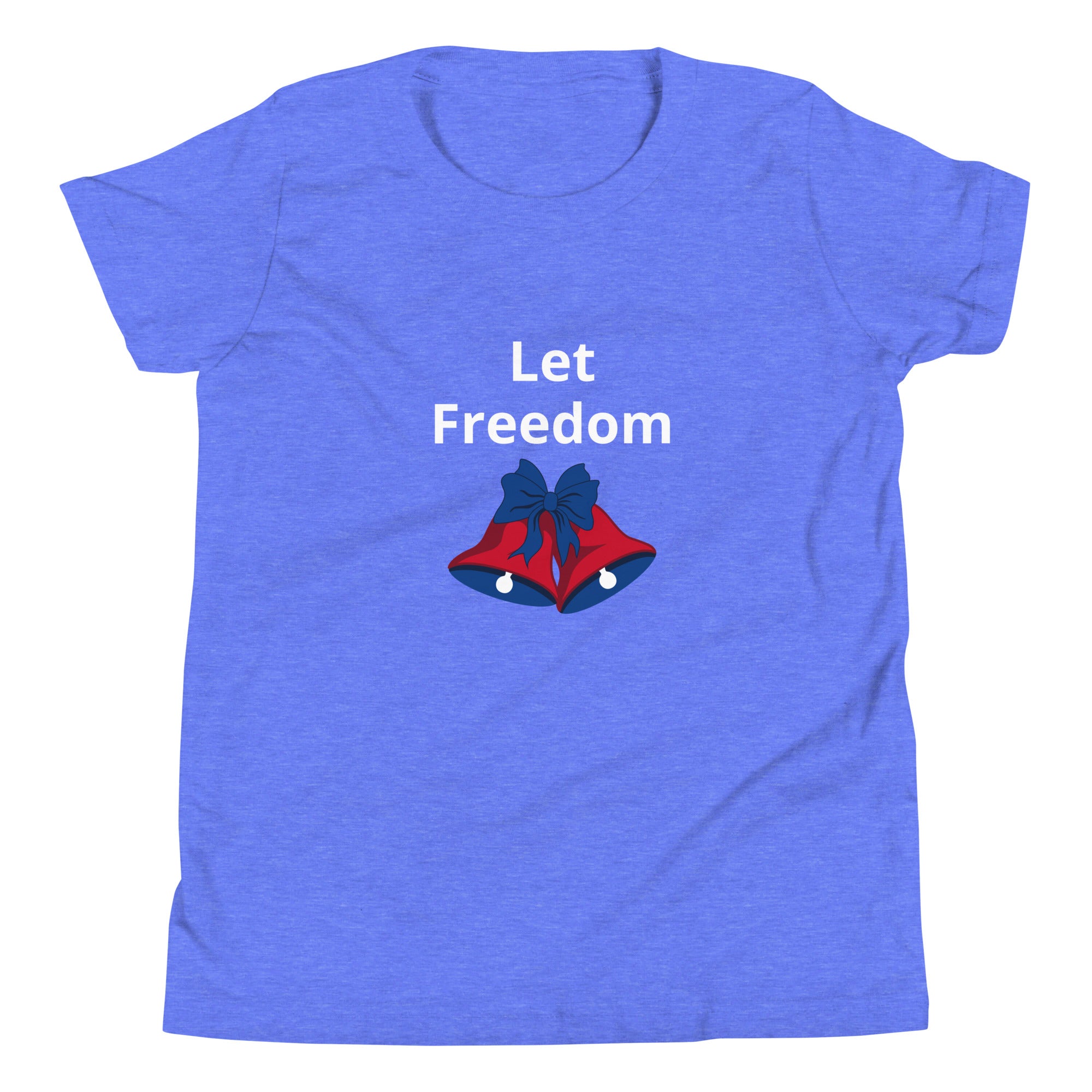 Patriotic 4th of July USA Let Freedom Ring Youth Short Sleeve T-Shirt Independance Day