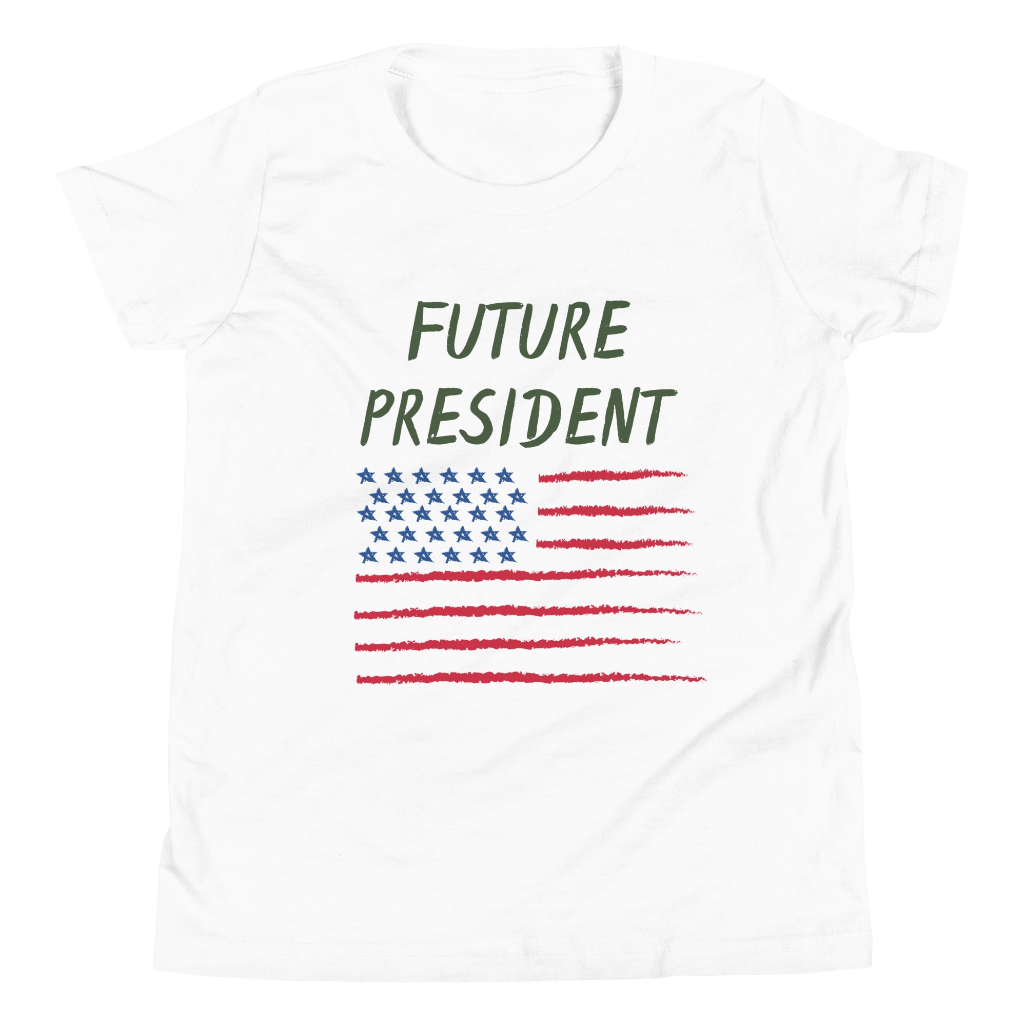 Patriotic Clothing Future President USA Flag Youth Short Sleeve T-Shirt