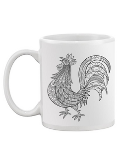 Chicken Pattern Mug by SPIdeals Designs - Funny Farm Animal Coffee Cup, Ceramic, Available in 11oz & 15oz Sizes