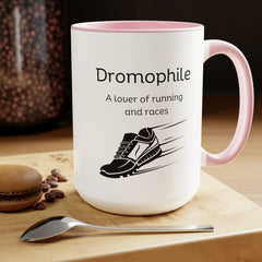 Dromophile Runner Two-Tone Coffee Mugs, 15oz