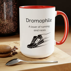 Dromophile Runner Two-Tone Coffee Mugs, 15oz