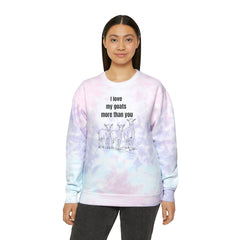 Goat Love Unisex Tie-Dye Sweatshirt