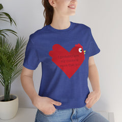 Chicken Love Unisex Jersey Short Sleeve Tee T-Shirt