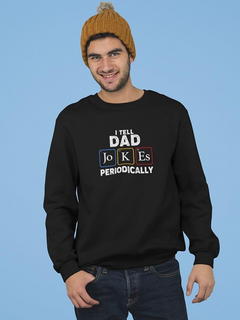 Dad Jokes Design Sweatshirt Men's - Funny Sweatshirt for Cool Dads by GoatDeals Designs