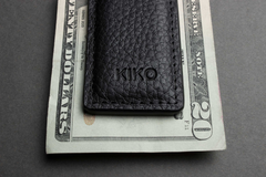 Premium Magnetic Money Clip - Sleek Cowhide Leather, Quick Cash Access