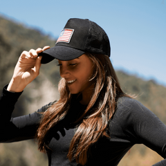 Stylish American Flag Trucker Hat with Adjustable Strap | Breathable & Unisex Cap for Outdoor Activities