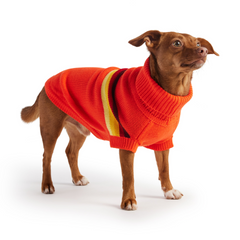 GF Pet Retro Sweater - Orange | Trendsetting Retro Design for Stylish Dogs