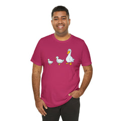 Funny Duck Duck Goose Unisex Short Sleeve Tee