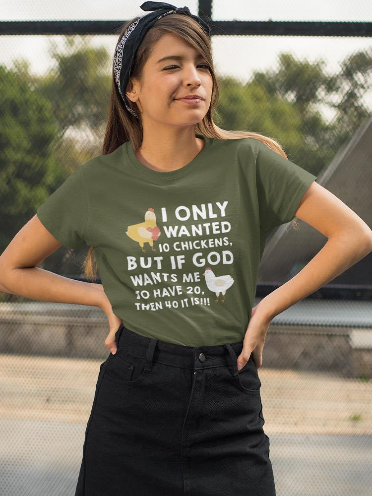 Chicken Lover Quote T-shirt for Women | 100% Cotton | SmartPrintsInk Designs | Superior Comfort