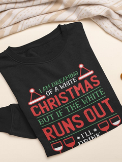 Dreaming Of A White Christmas Women's Sweatshirt | Cozy Holiday Apparel Perfect for Winter