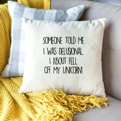 18in or 20in Double Sided Couch Pillowcase with Zipper | Funny Sarcastic Quote Throw Pillow Cover | Perfect Home Decor & Housewarming Gift for Her