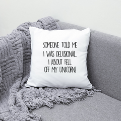 18in or 20in Double Sided Couch Pillowcase with Zipper | Funny Sarcastic Quote Throw Pillow Cover | Perfect Home Decor & Housewarming Gift for Her