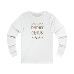 Daddy Claus Mens Christmas Jersey Long Sleeve Tee