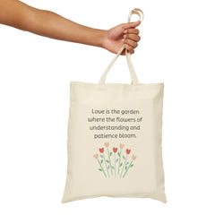 Garden Love Cotton Canvas Tote Bag