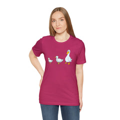 Funny Duck Duck Goose Unisex Short Sleeve Tee