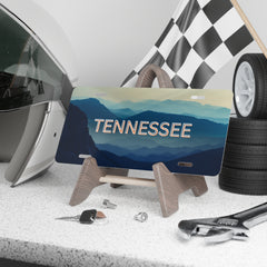 Tennessee State Mountains Car Vanity Plate gift for someone who lives or lived in TN state