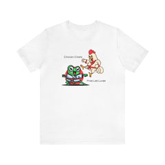 Karate Chicken Karate Frog Fun Unisex Jersey Short Sleeve Tee gift for someone who likes Martial Arts t-shirts