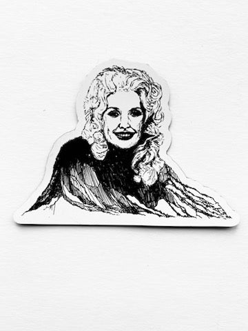 Mountain Portrait Magnet - Dolly Parton | Unique Collectible Gift for Fans