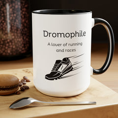 Dromophile Runner Two-Tone Coffee Mugs, 15oz